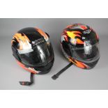 Two Motorbike Helmets
