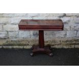 A Victorian Mahogany Card/Games Table