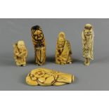 Five Antique Japanese Netsuke