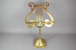 A Victorian Brass Music Stand