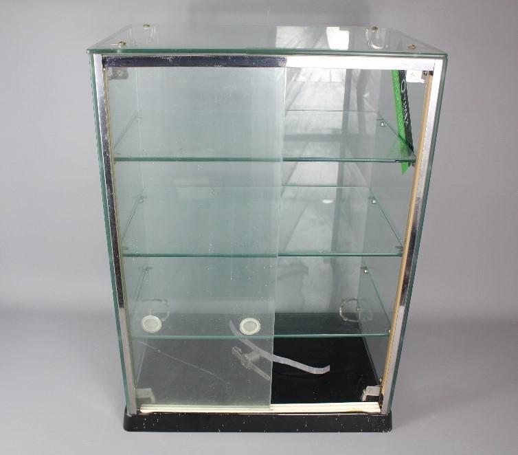A Seal Glass Display Cabinet