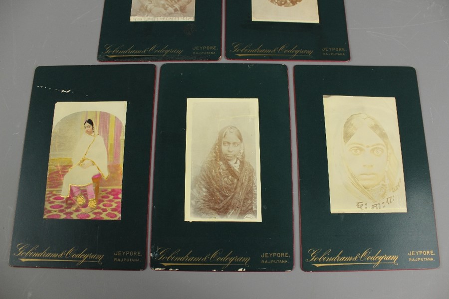 Four Indian Cabinet Cards - Image 2 of 4