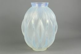 Marius-Ernest Sabino Art Deco Opaline Vase