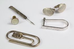 Miscellaneous Silver Cufflinks etc