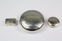 Silver Circular Snuff Box