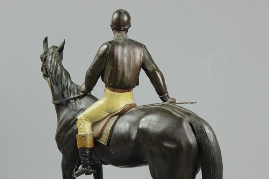 After Etienne Loiseau (1864-1889) Cold Cast Painted Spelter - Image 4 of 10