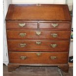 Antique Oak Drop Front Bureau