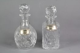 Two Crystal Decanters