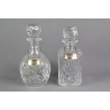 Two Crystal Decanters