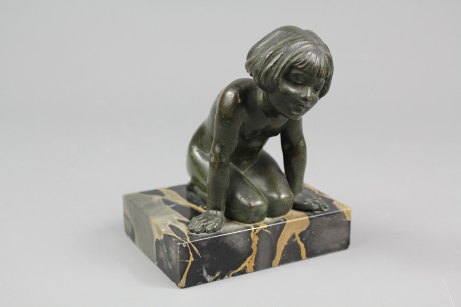 1930 Bronze Study of a Girl