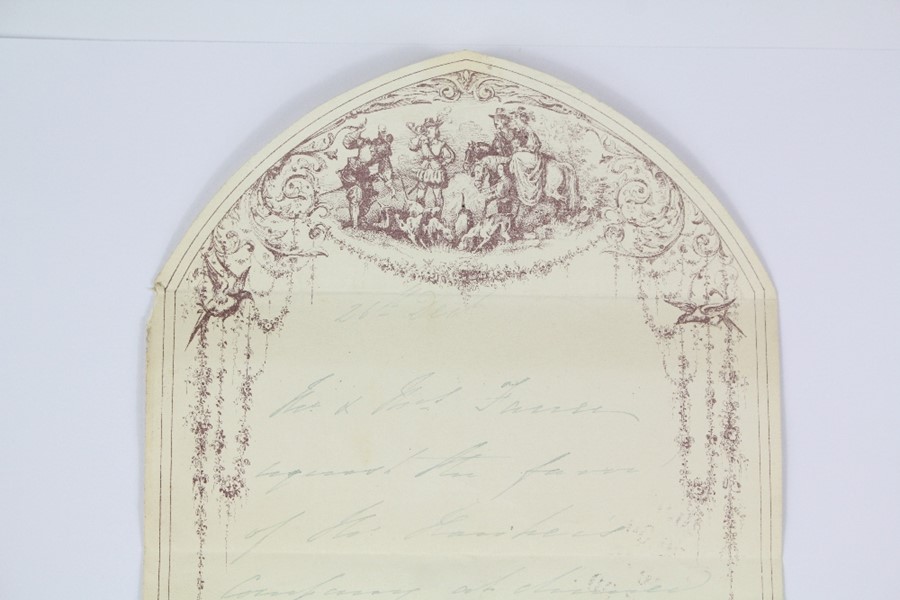 Circa 1840 Decorative Envelope and Decorative Letter - Image 4 of 7