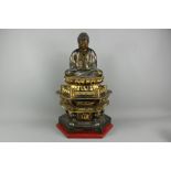 Japanese Wooden Amida Buddha