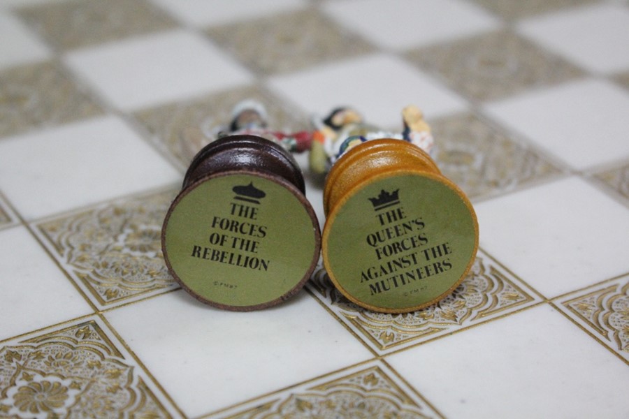 Military Resin Chess Set and Table - Image 12 of 12