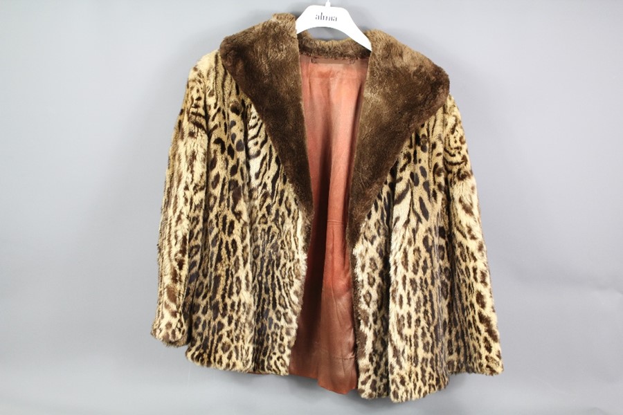 A Vintage Ocelot Fur Coat