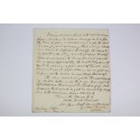 1796 Entire Letter regarding Campaign Monies