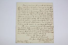 1796 Entire Letter regarding Campaign Monies