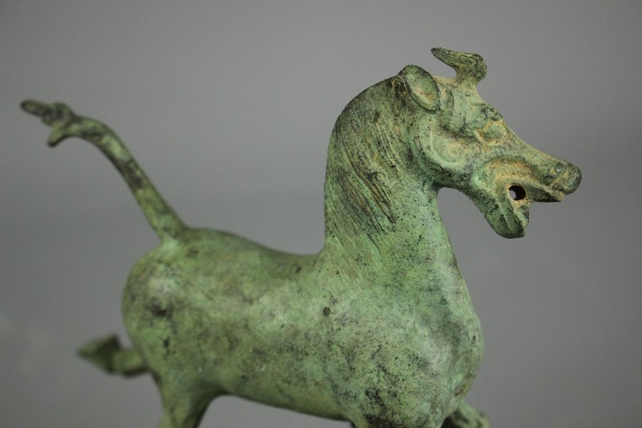 A Bronze Copy of a Chinese Gansu Flying Horse - Image 4 of 5