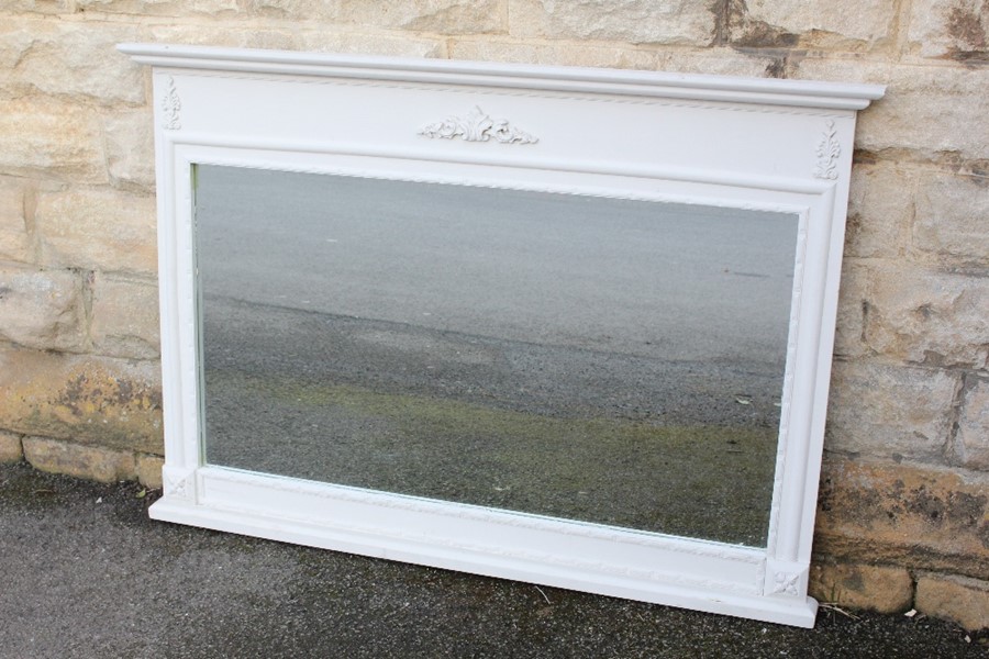 Contemporary Painted Overmantle Mirror