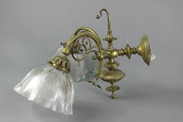 Victorian Brass Wall Light