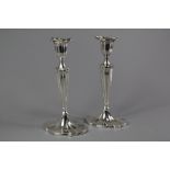 Pair Sterling Silver Candlesticks