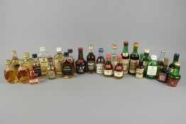 Selection of Twenty Six Miniature Bottles of Liquor