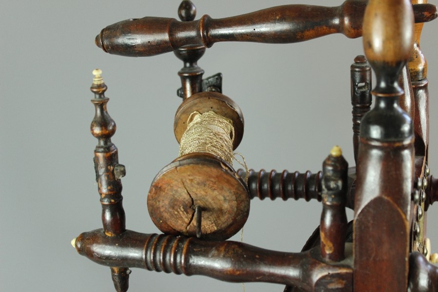 Antique Spinning Wheel - Image 5 of 8