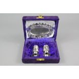 Mexican Silver Cruet Set