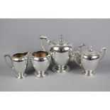 Reed & Barton Sterling Silver Four Piece Tea Set