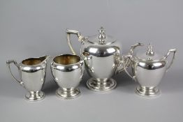 Reed & Barton Sterling Silver Four Piece Tea Set