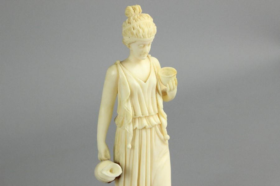 Antique Carved Ivory Figurine - Image 2 of 3