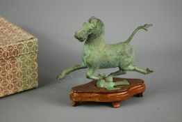 A Bronze Copy of a Chinese Gansu Flying Horse