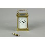 A Brass French Carriage Clock