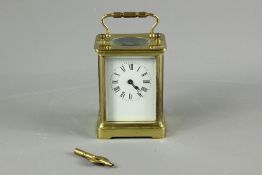 A Brass French Carriage Clock