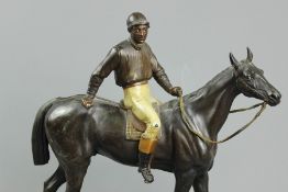 After Etienne Loiseau (1864-1889) Cold Cast Painted Spelter