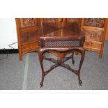 Victorian Mahogany Envelope Card Table