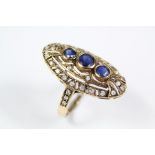 A Victorian Sapphire and Diamond Ring