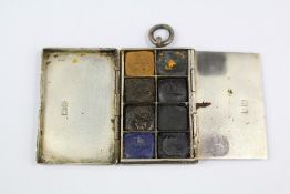 A Silver Artists Palette Pendant