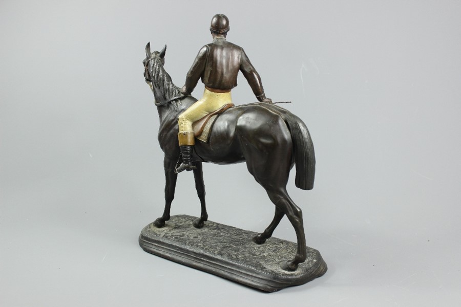 After Etienne Loiseau (1864-1889) Cold Cast Painted Spelter - Image 5 of 10