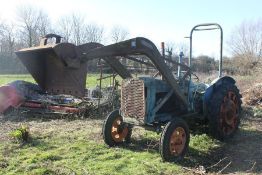 Fordson Mason Diesel Tractor and Bucket Lift