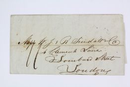 1854 Ceylon Colombo Steamer Letter