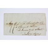 1854 Ceylon Colombo Steamer Letter