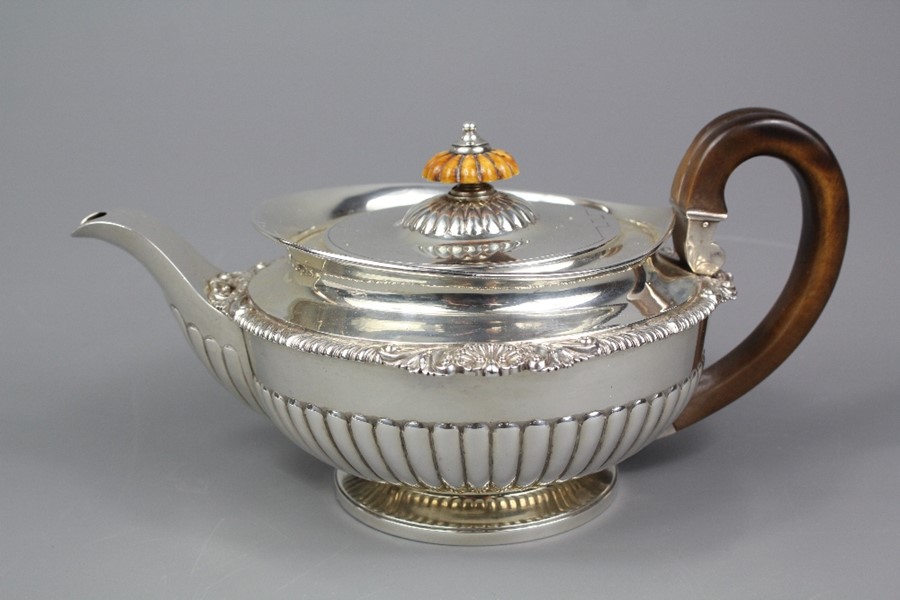 George IV Silver Tea Pot & Milk Jug