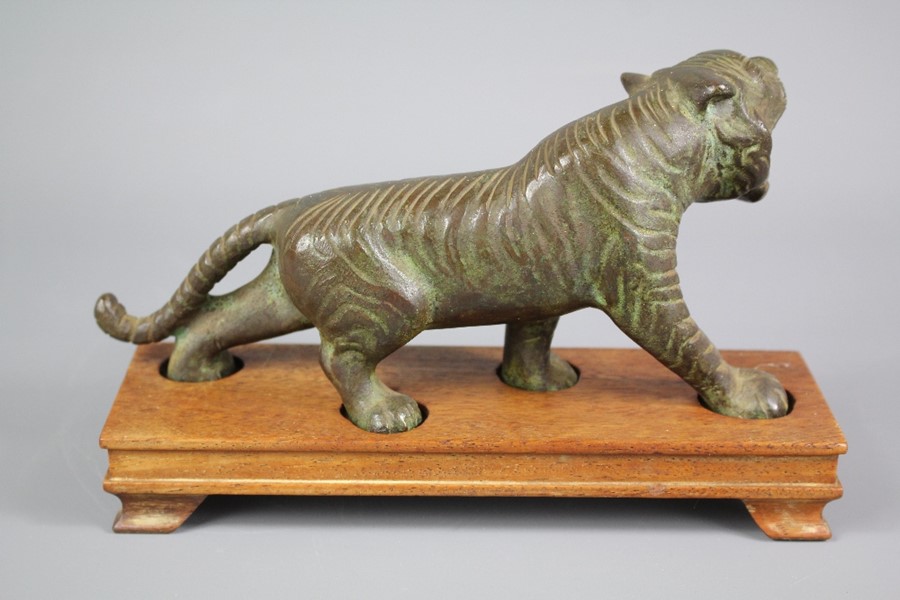 20th Century Bronzed Tiger - Image 2 of 3