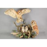 Country Artists Sculpture - The Owls Oak