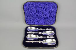 Stunning Set of Four Silver Apostle Serving Spoons