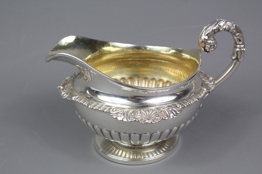 George IV Silver Tea Pot & Milk Jug - Image 7 of 10