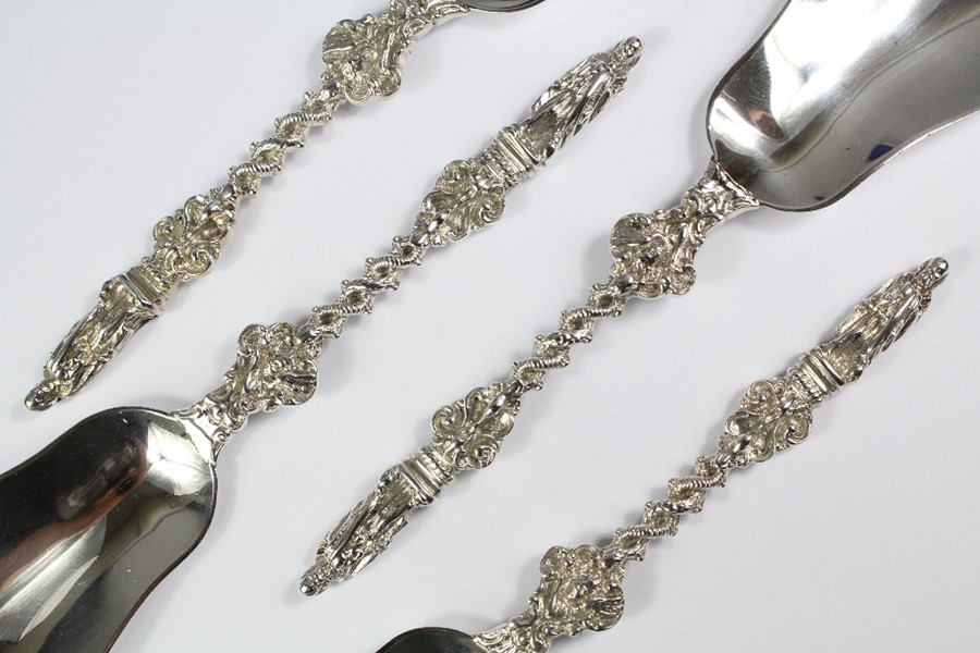 Stunning Set of Four Silver Apostle Serving Spoons - Image 3 of 3