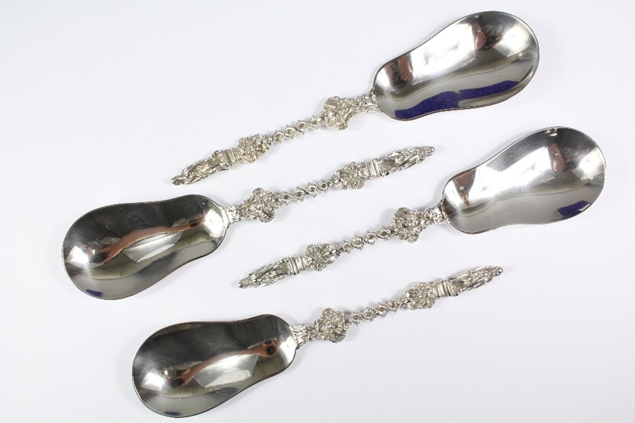 Stunning Set of Four Silver Apostle Serving Spoons - Image 2 of 3