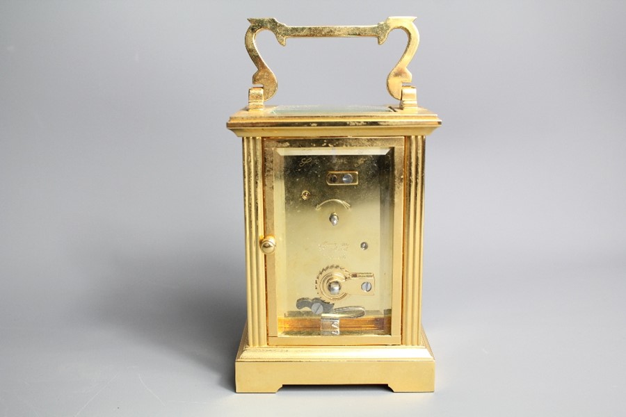 An English Brass Carriage Clock - Image 5 of 8