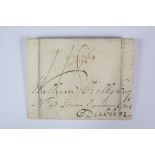 1821 Money Letter from Galway to Dublin